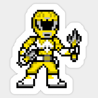 Yellow Ranger Pixel Sticker